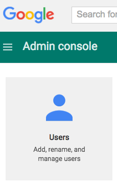 Google Workspace Admin Console