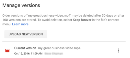 Replace Google Drive Video