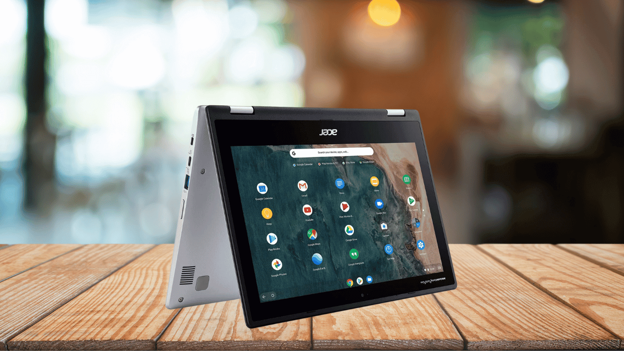 Chromebook on Desk