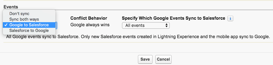 Google Configuration in Salesforce