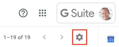 Gmail Settings Icon