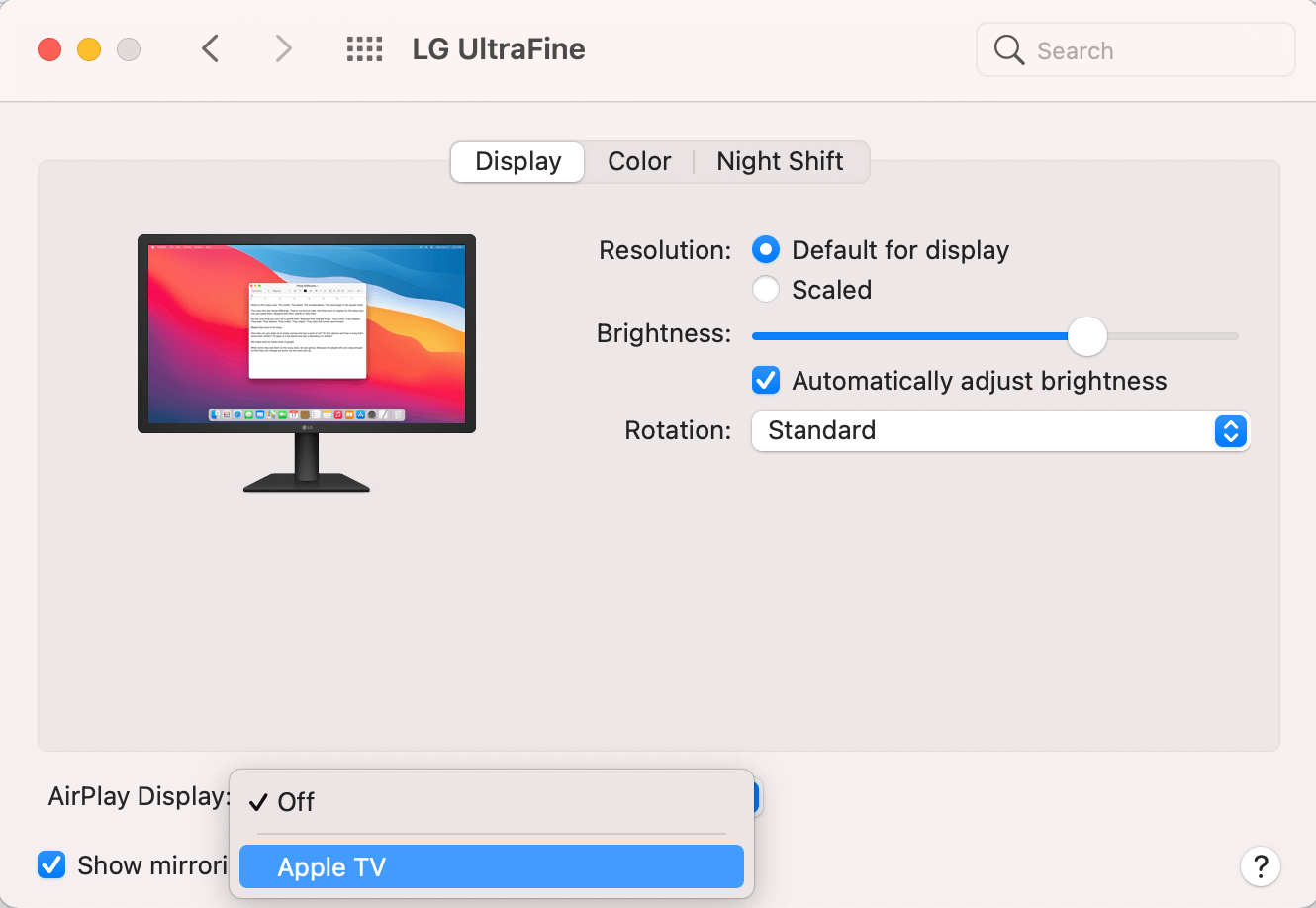 macOS AirPlay Setup