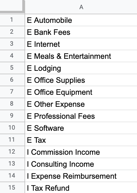 Dropdown Values