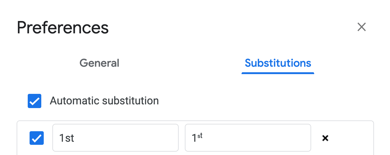 Custom Substitution Ordinal Number