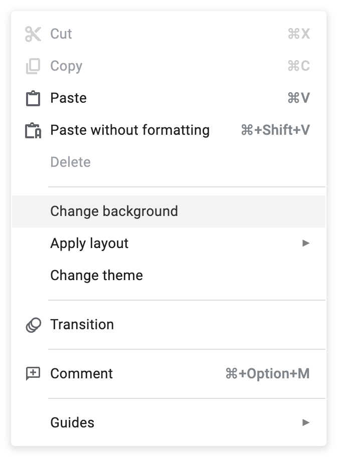 Google Slides Change Background