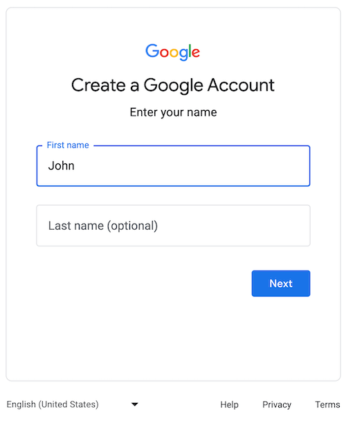 Enter your name