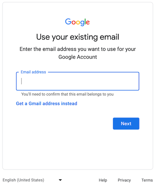 Use your existing email