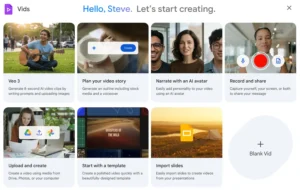 Google Vids Get Started Modal